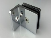 Shower Bracket Wall Mount Round with Custom Angle and Forge Bracket - Polished Chrome